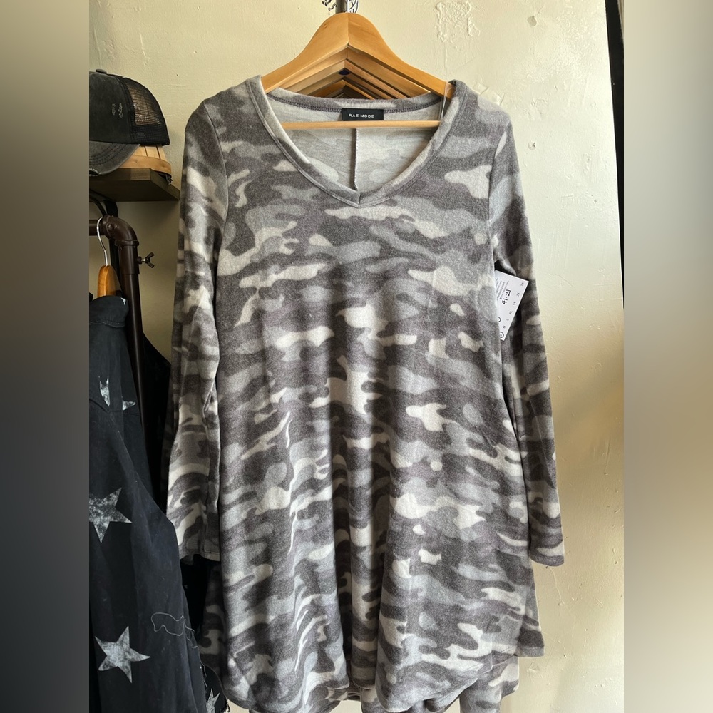 Camo Fleece Dress